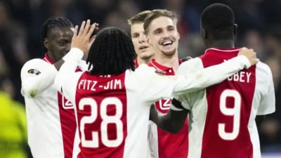 Hasil Lengkap Liga Europa : Ajax Pesta Gol di Kandang, Athletic Club Menang Tipis