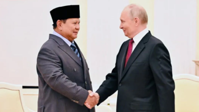 Putin Sampaikan Ucapan Selamat Tahun Baru 2026 kepada Prabowo Subianto
