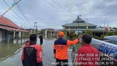 BNPB Catat Bencana Banjir dan Angin Kencang Dominasi Sejumlah Wilayah Awal April 2026