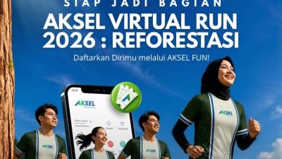Gerakan ‘Sehat Diri Bumi Lestari’, Bank Kalsel Helat AKSEL Virtual Run 2026