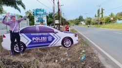 Inovasi Unik Sat Lantas Polres Tanah Laut Tekan Laka Lantas dengan Replika Polisi
