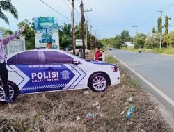 Inovasi Unik Sat Lantas Polres Tanah Laut Tekan Laka Lantas dengan Replika Polisi