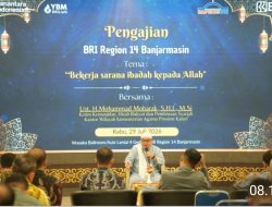 BRI Region 14 Banjarmasin Adakan Pengajian Berkala, Jadikan Kerja Sebagai Ibadah
