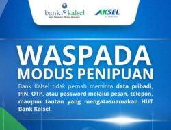 Bank Kalsel Peringatkan Nasabah soal Modus Kejahatan Digital